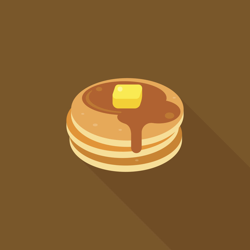 «Pancake with Syrup», impression sur toile tendue, H 12 po x l 12 po