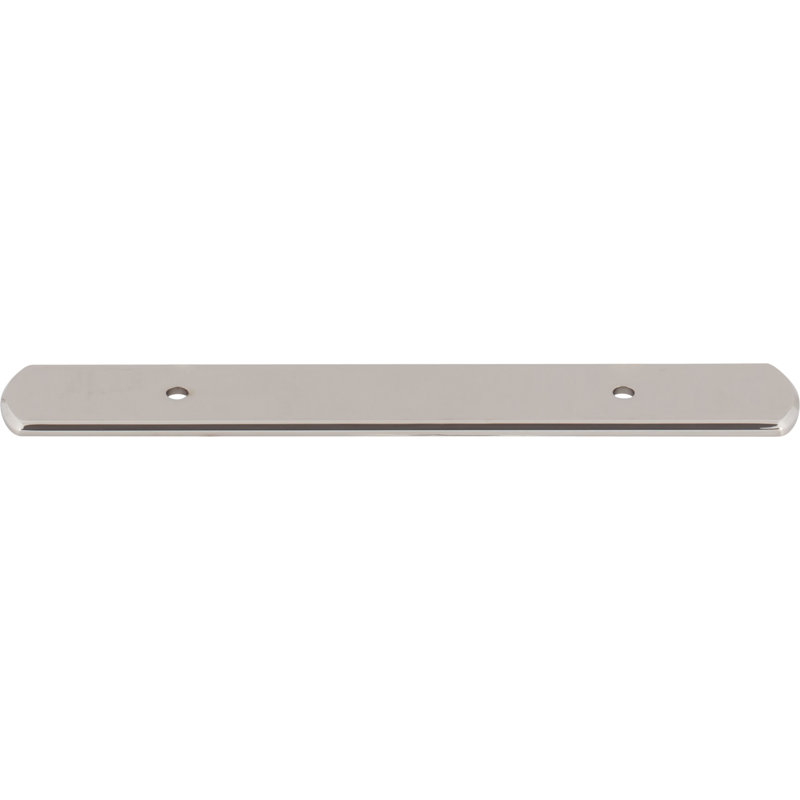 Wescott Pull Backplate, Polished Nickel