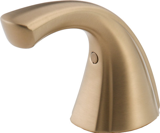 Ensemble de poignée à levier simple en métal addison avec vis à bouton et ensemble, Bronze-Champagne lustré