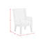 Fauteuil de salle à manger Red Barrel Studio® Rhiannon en blanc antique (2 par boîte)