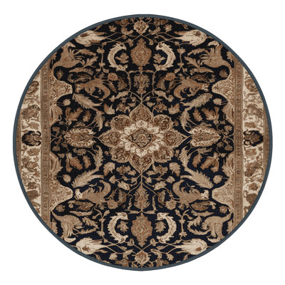 Tapis brun lavable à la machine
