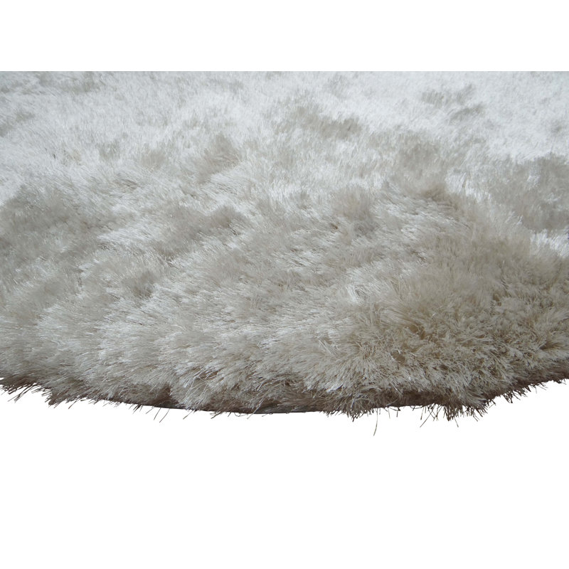 Marina Solid Colour Hand Woven Shag Area Rug, Rectangle 201 x 302cm