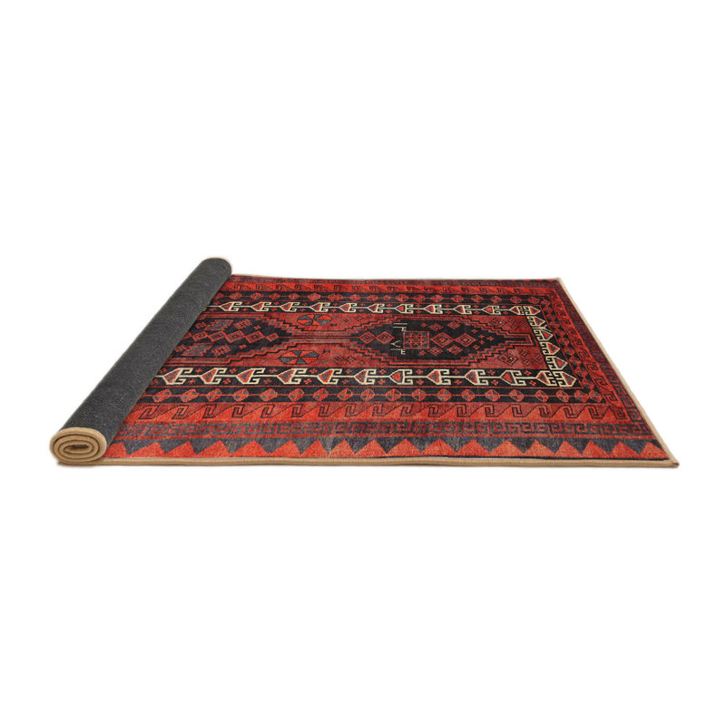 Tapis rouge à motif sud-ouest, Carré 4 pi