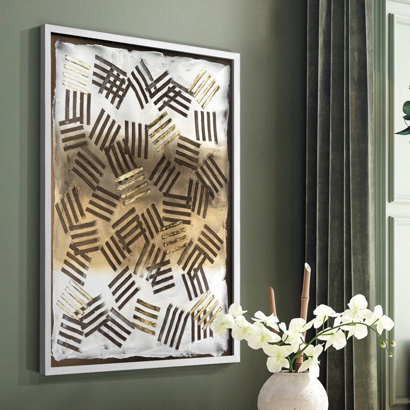 Raffia Palm II, reproduction encadrée - bois massif, H 28 po x l 22 po, Cadre simple blanc