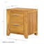 Table de chevet compacte de 20,7 x 15,4 x 22 pouces avec beaucoup de rangement, durable et élégante pour les chambres à coucher modernes