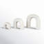 Cole And Grey Marble Arched Abstract Sculpture With Various Sizes