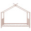 Twin Size Metal House Platform Bed-1005975