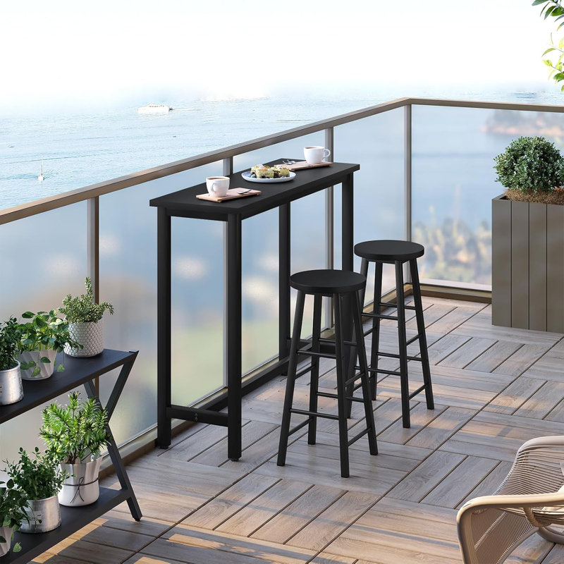120cm Bar Set, Black