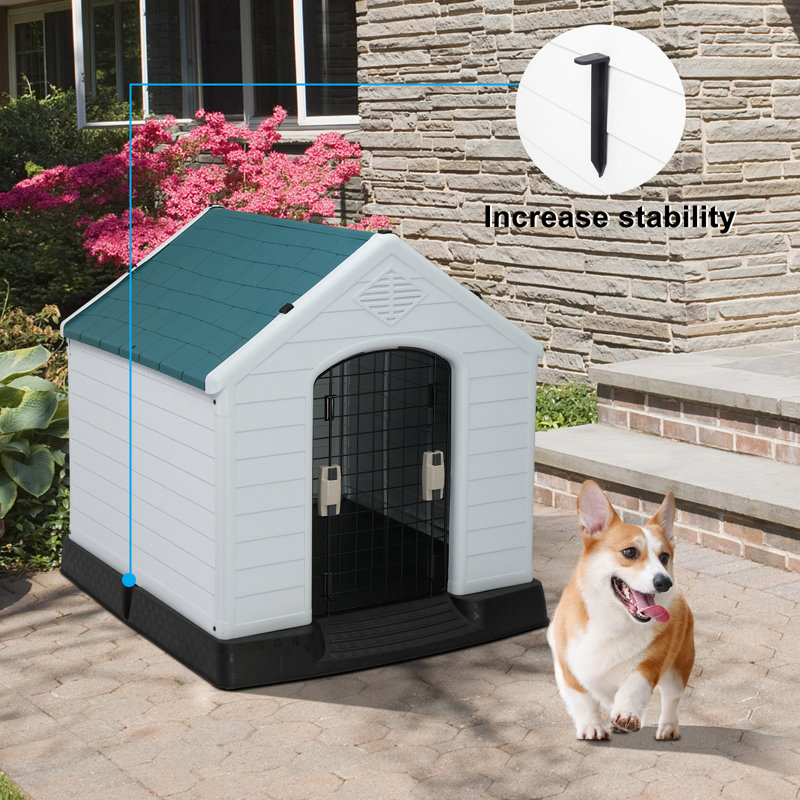 Niche pour chien Deriyon, H 32,7 po x l 30,5 po x P 34,3 po