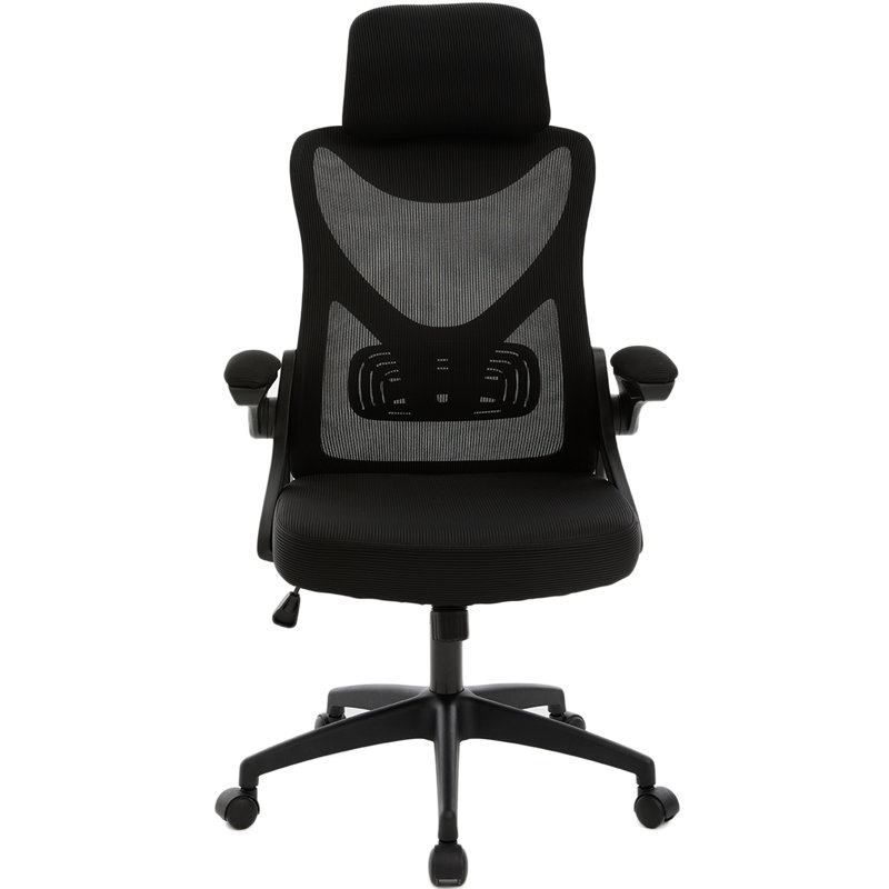 Chaise de bureau ergonomique Everdene en maille, Black