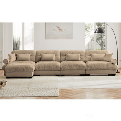 Canapé modulaire de 166 po de largeur