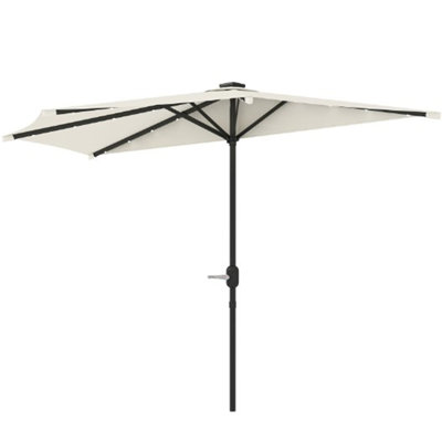Petit demi-parasol ventilé avec demi-parasol pour l'extérieur