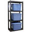 Oskar Heavy Duty 4-Tier Storage Shelf-106132015