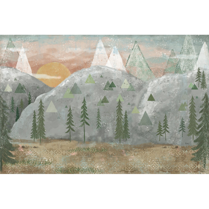Forêt boisée I Neutre, H 32 po x l 48 po x P 1,25 po