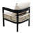 Multi-Person Outdoor Iron Sofa Set With A Table, Rattan Decoration, Waterproof, Rust-Proof, Suitable For Garden, Lawn Use-173797353
