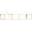 Urban Lifestyle Gold Iron Floating Wall Shelf, Modern Wall-mounted Storage & Display Rack With Open Frame Design