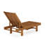 Chaise longue inclinable en teck de 23,3 po Ermont