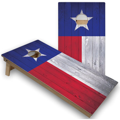 Texas Flag Cornhole Boards with Carry Case