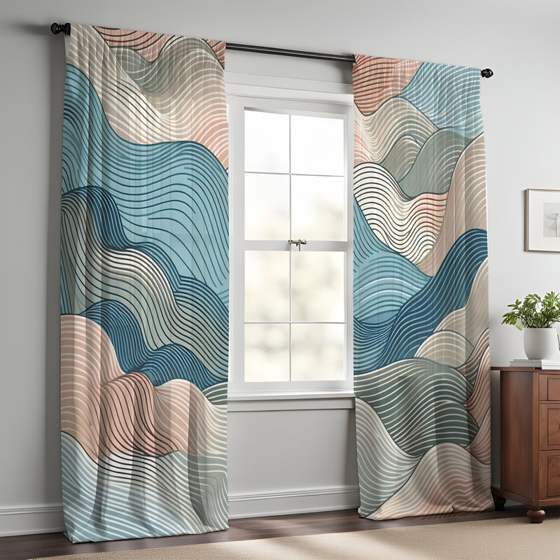 Window Curtains, 20" W x 52" L