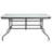 Amlie 31.5" x 55" Rectangular Tempered Glass Metal Patio Table with Umbrella Hole by Flash Furniture-1327715029