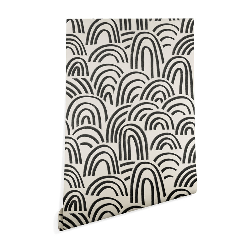 Rouleau de papier peint autocollant à peindre L 48 pi x l 24 po Charcoal Arches