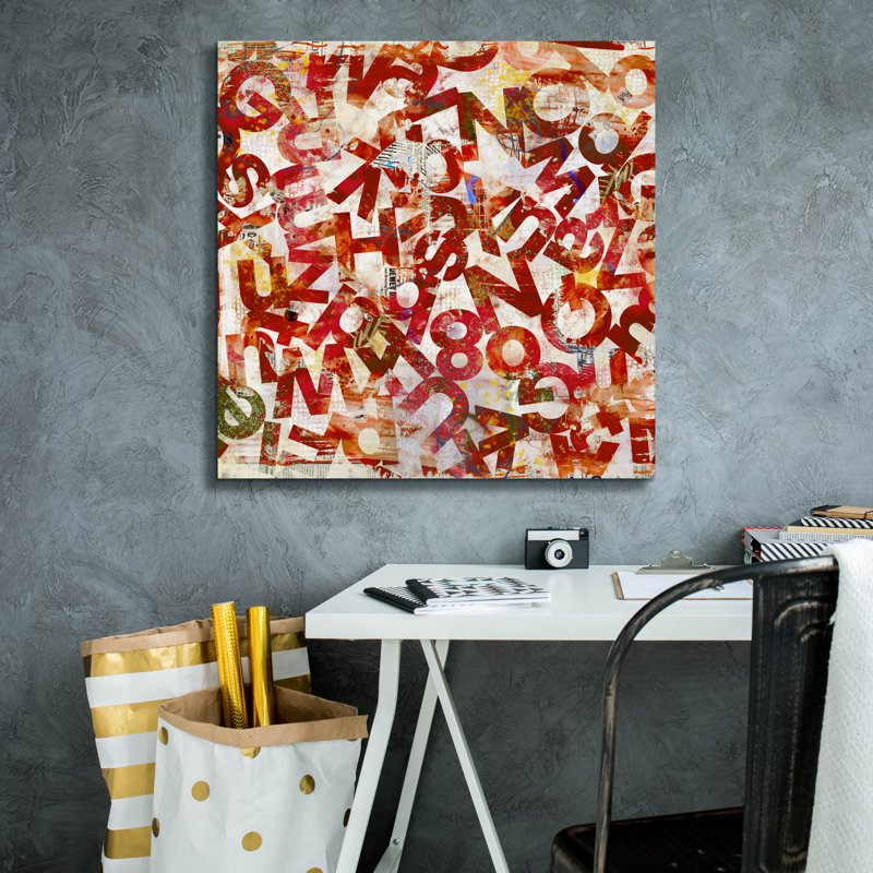  «Eloquent Symphony 5» par Laura Gibson, art mural sur toile, 26 po x 26 po