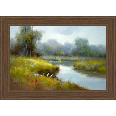 'Egrets' Framed Print