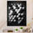 Toile avec cadre flottant noir
