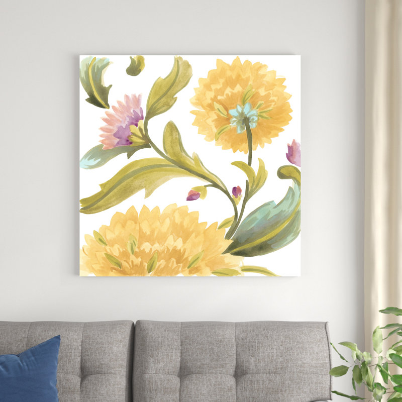 Abbey Floral Tiles III, H 36 po x l 36 po x P 1,25 po