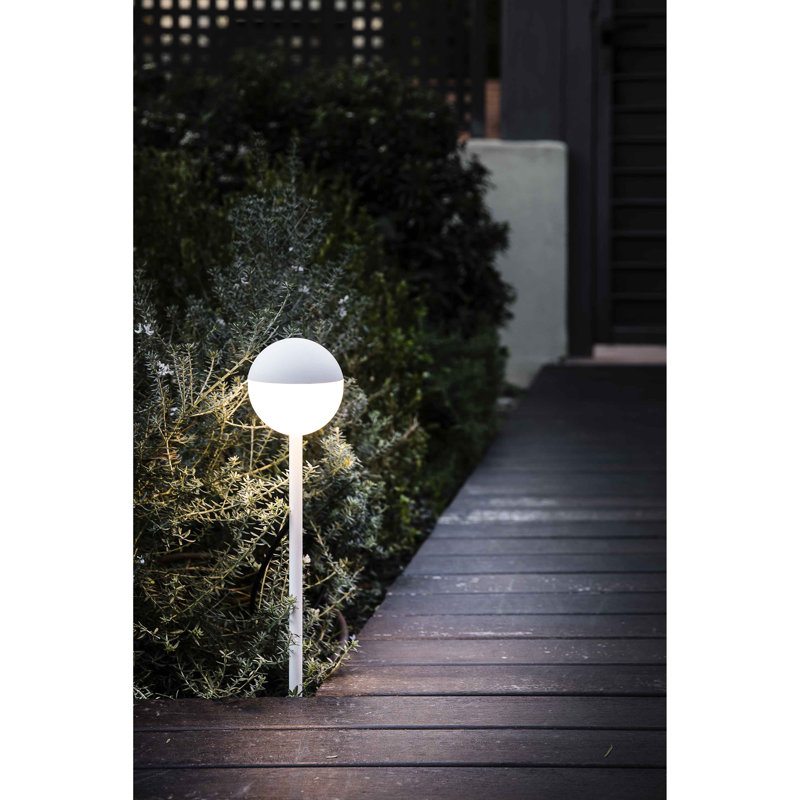 Emmanuella White Integrated LED Metal Pathway Light