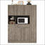 Buffet traditionnel autoportant avec huche, grande armoire de rangement pour garde-manger, armoire latérale coulissante et tiroir pour la vie organisée