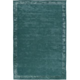 Farrow & Ball Leighton Teal Silk Border Area Rug