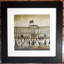 Lowry Style - Framed Print of Buckingham Palace - 12" Square Black Ash Frame