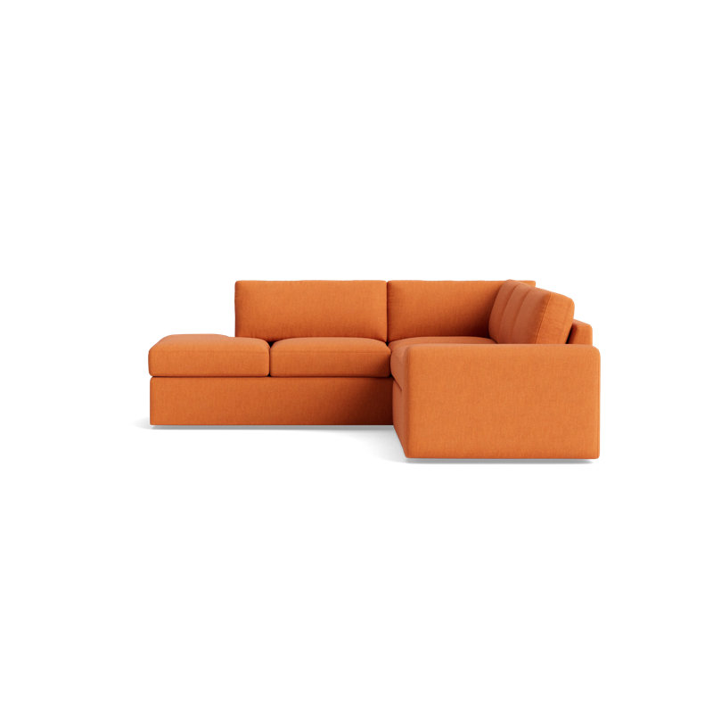 The OG Sectional, Left Hand Facing, Performance Weave - Carrot