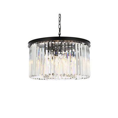 Yazmin 8 - Light Dimmable Drum Chandelier