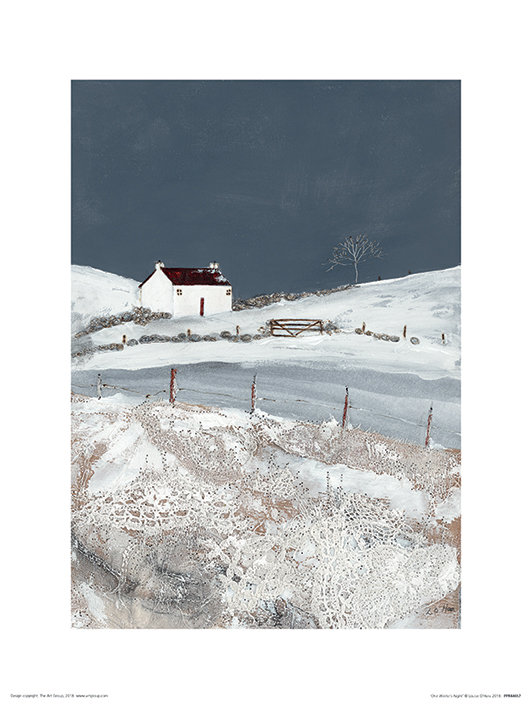 One Winter's Night - Print on Canvas, 80cm H x 60cm W, Paper