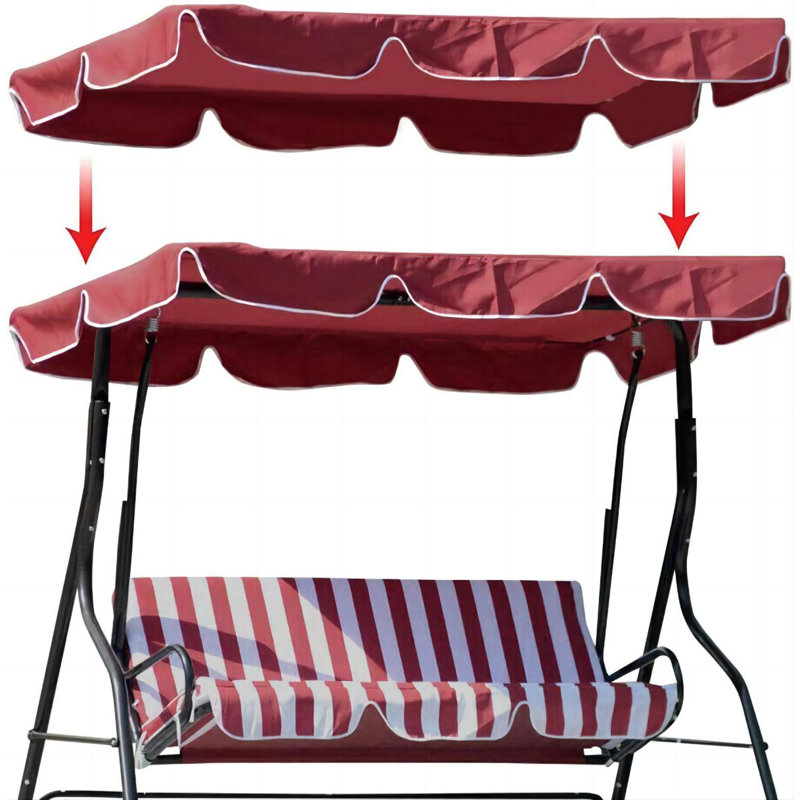 Auvent de remplacement, Rouge, 6,5 pi x 3,7 pi