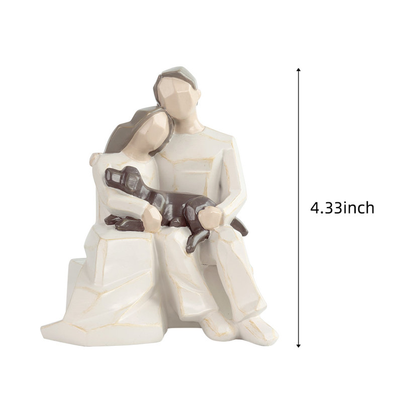 Couples Sit On Stools Holding Dogs