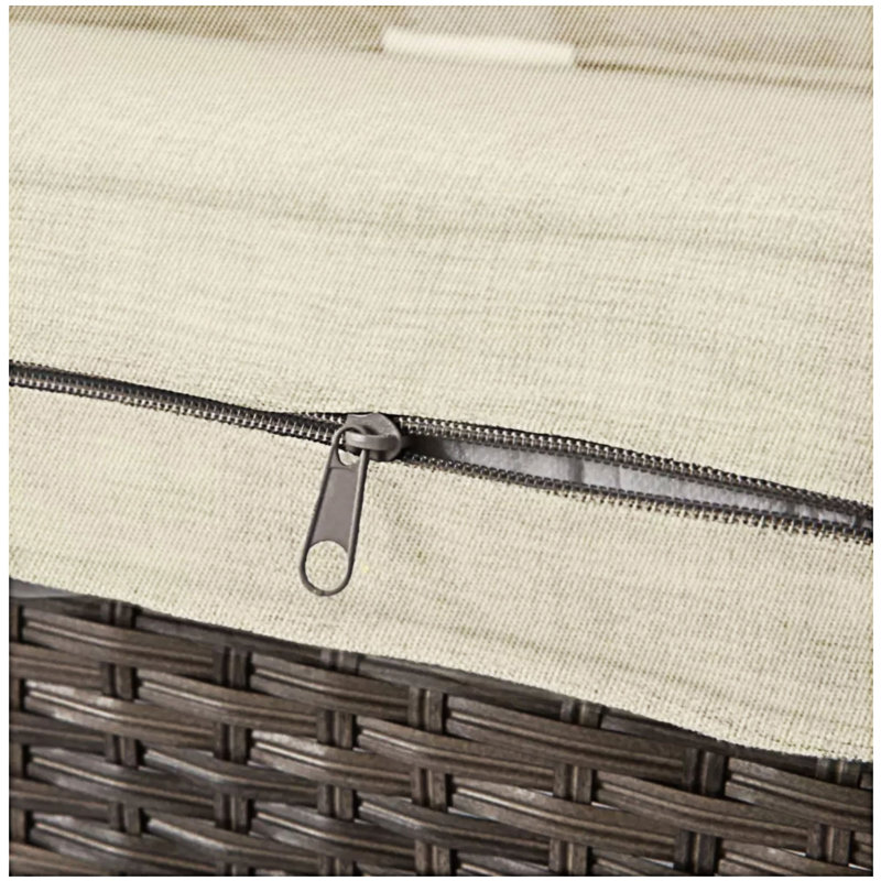 2-Piece Wicker Patio Conversation Set, Beige