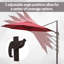 Parasol de patio en porte-à-faux 10 pi avec rotation à 360 °, vin rouge