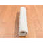 1'10"x1'10" Ivory Wool Hand Knotted Thick Chunky Texture, Square Rug 842F51AF18884310BF716FC0958FA296