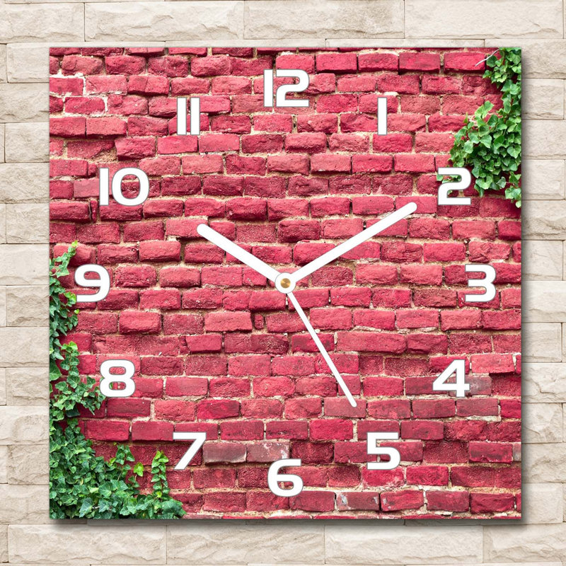 Heleyna Glass Wall Clock, White