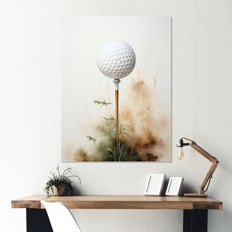 Minimalisme Golf Tees IX - décoration murale en métal Golf, H 20 po x l 12 po