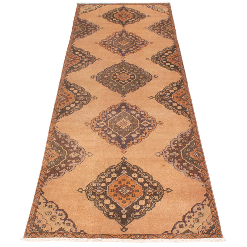 Giovedi One-of-a-Kind Runner 3'9" X 11'10" 1990s Runner Wool Area Rug