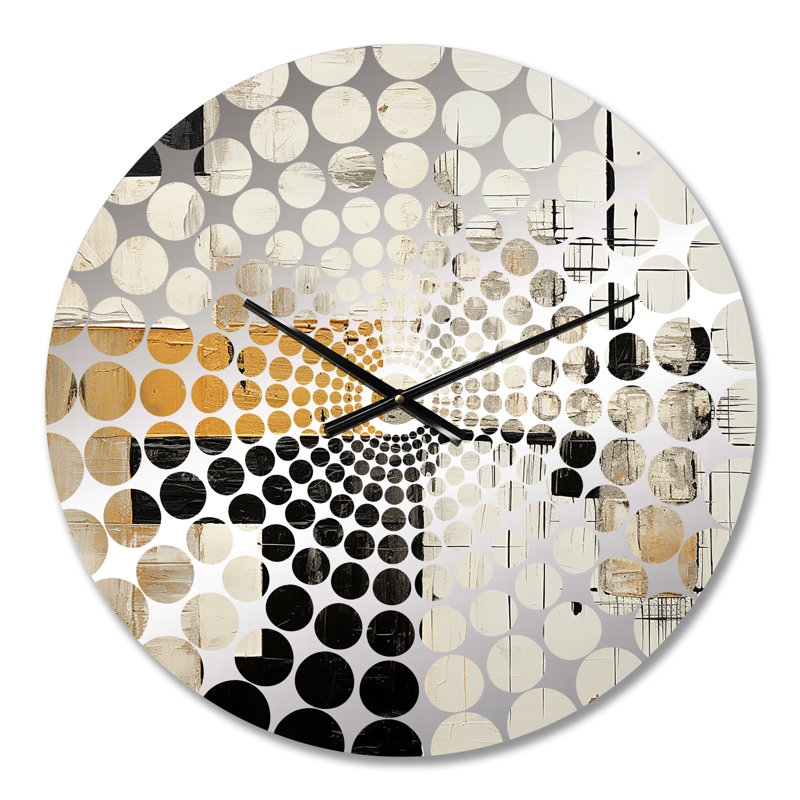 Yord - Horloge murale peinture abstraite, Petit