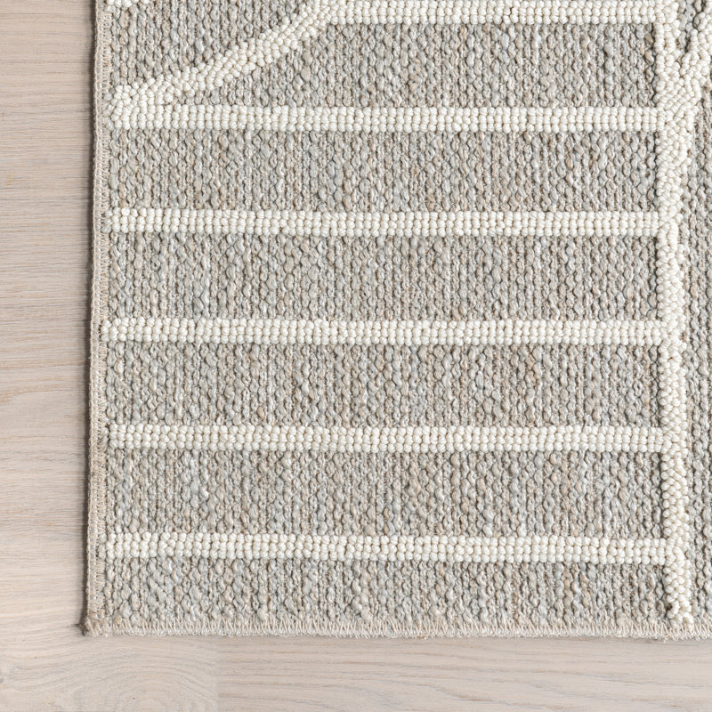 Jherika Modern Geometric Machine Washable Area Rug, Rectangle 5'3" x 7'7"