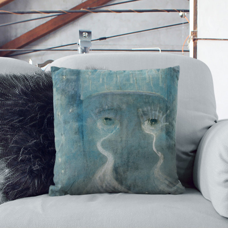 Eternity Square Throw Cushion, Stone, 55cm H x 55cm W x 20cm D