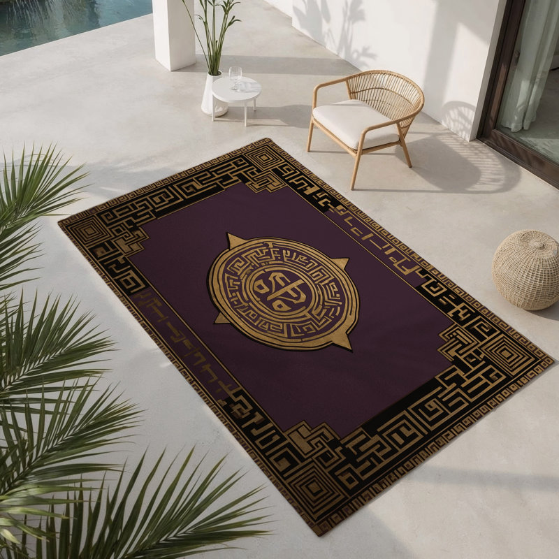 Tapis intérieur et extérieur Classic, Rectangle 1 pi 6 po x 2 pi 6 po