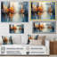 Gray Gray Abstract Reflections Bold - reproduction sur toile-731003398-731003403
