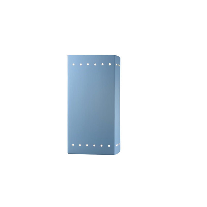 Plafonnier encastré d'extérieur Krimhilde, Oui, H 13,5 po x l 7,25 po x P 6,5 po, Bleu ciel